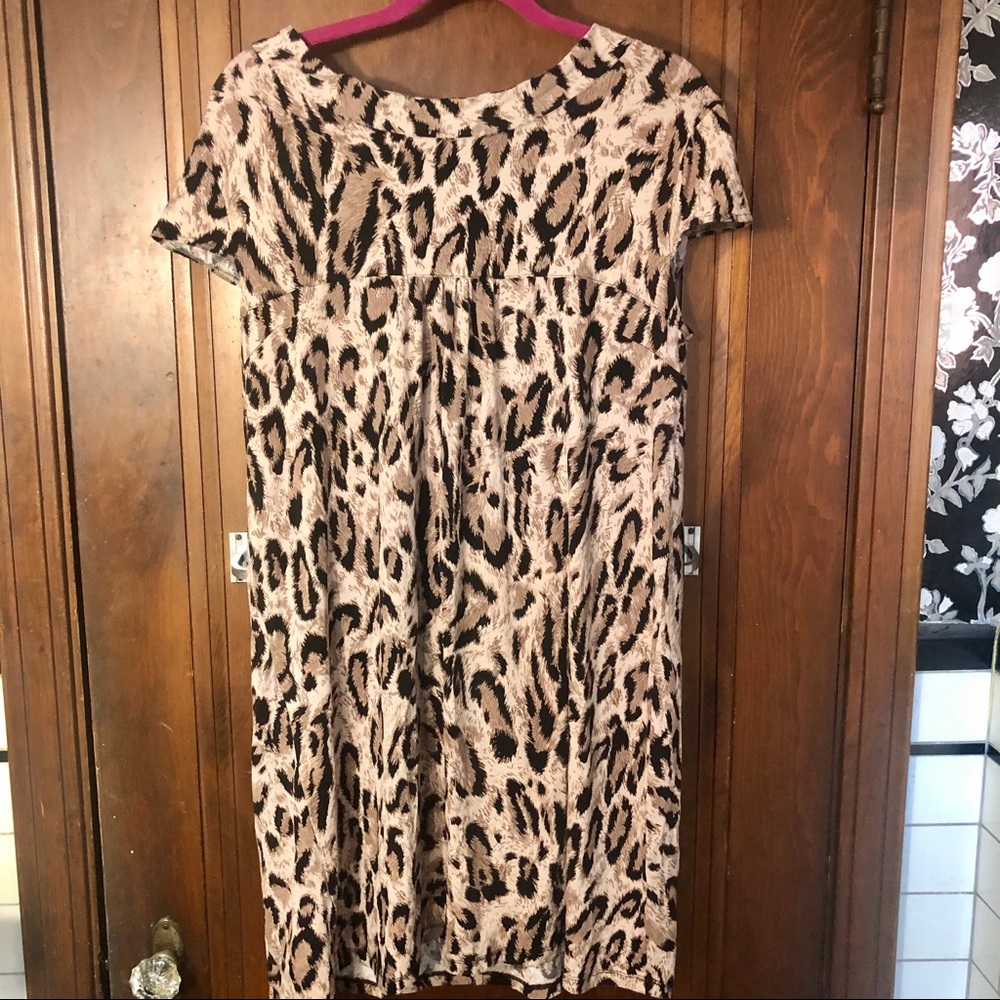 Isle Apparel made in Turkey leopard dress